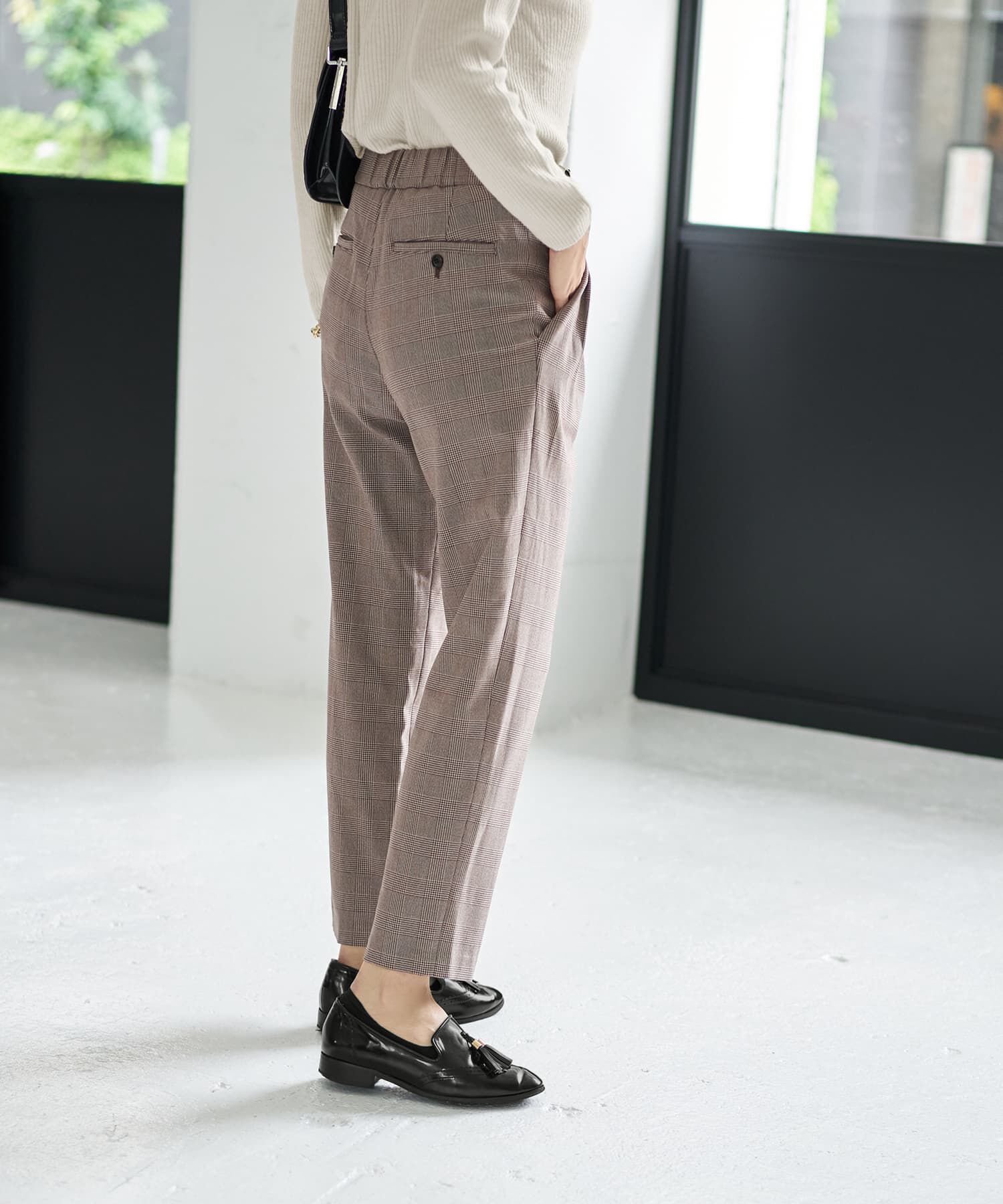 STYLE DELI「【Made in JAPAN】裏微起毛ストレッチタック留めパンツ」|その他|