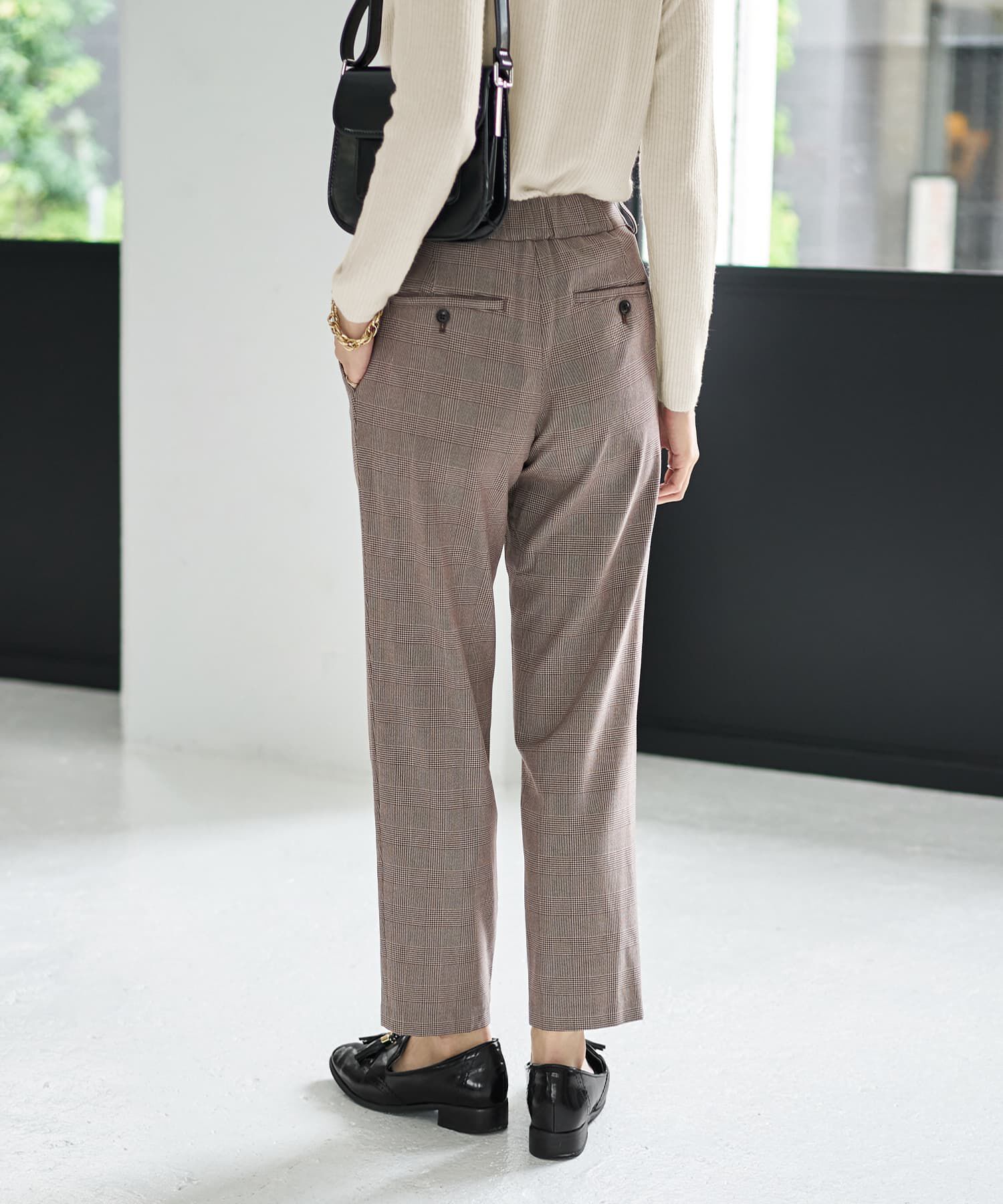 STYLE DELI「【Made in JAPAN】裏微起毛ストレッチタック留めパンツ」|その他|