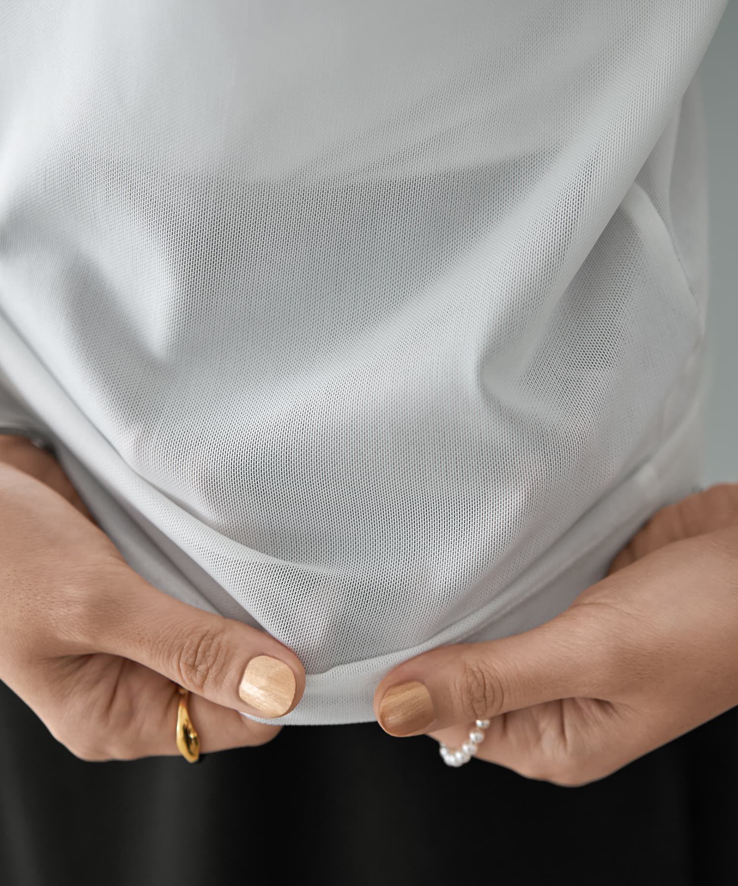 STYLE DELI「ストレッチメッシュ半袖トップス」|Tシャツ・カットソー|