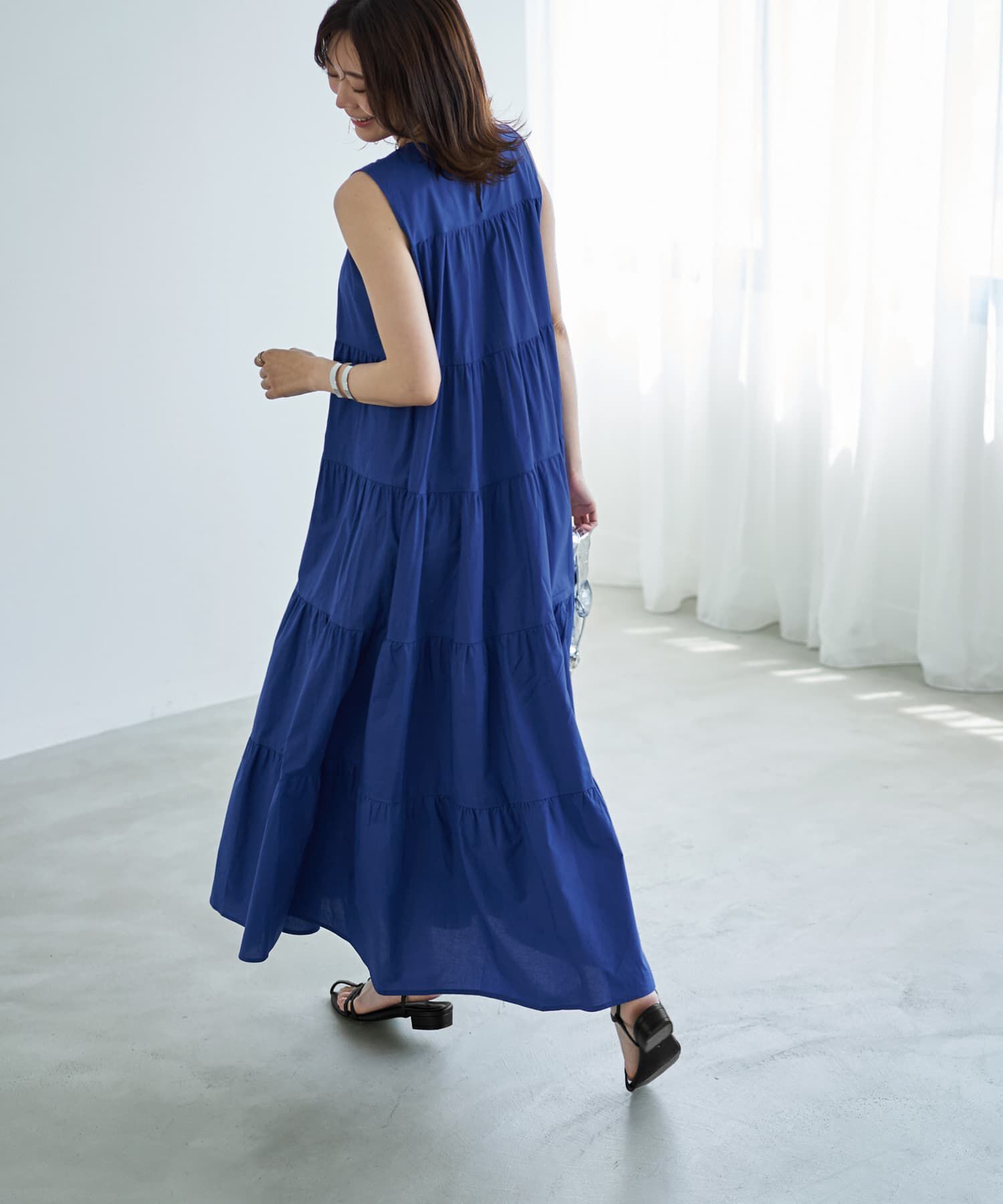STYLE DELI「【LUXE】５段ティアードコットンサマードレス」|ワンピース|