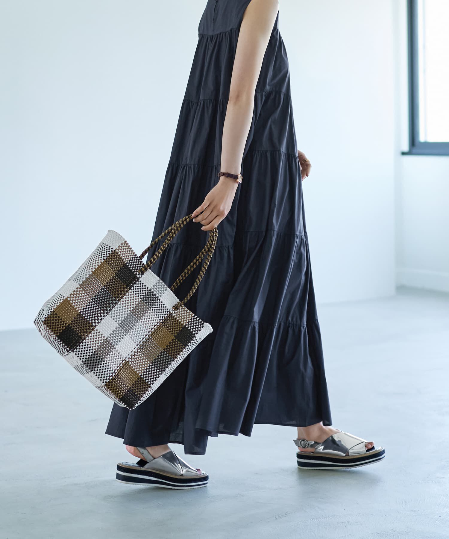 STYLE DELI「【LUXE】５段ティアードコットンサマードレス」|ワンピース|