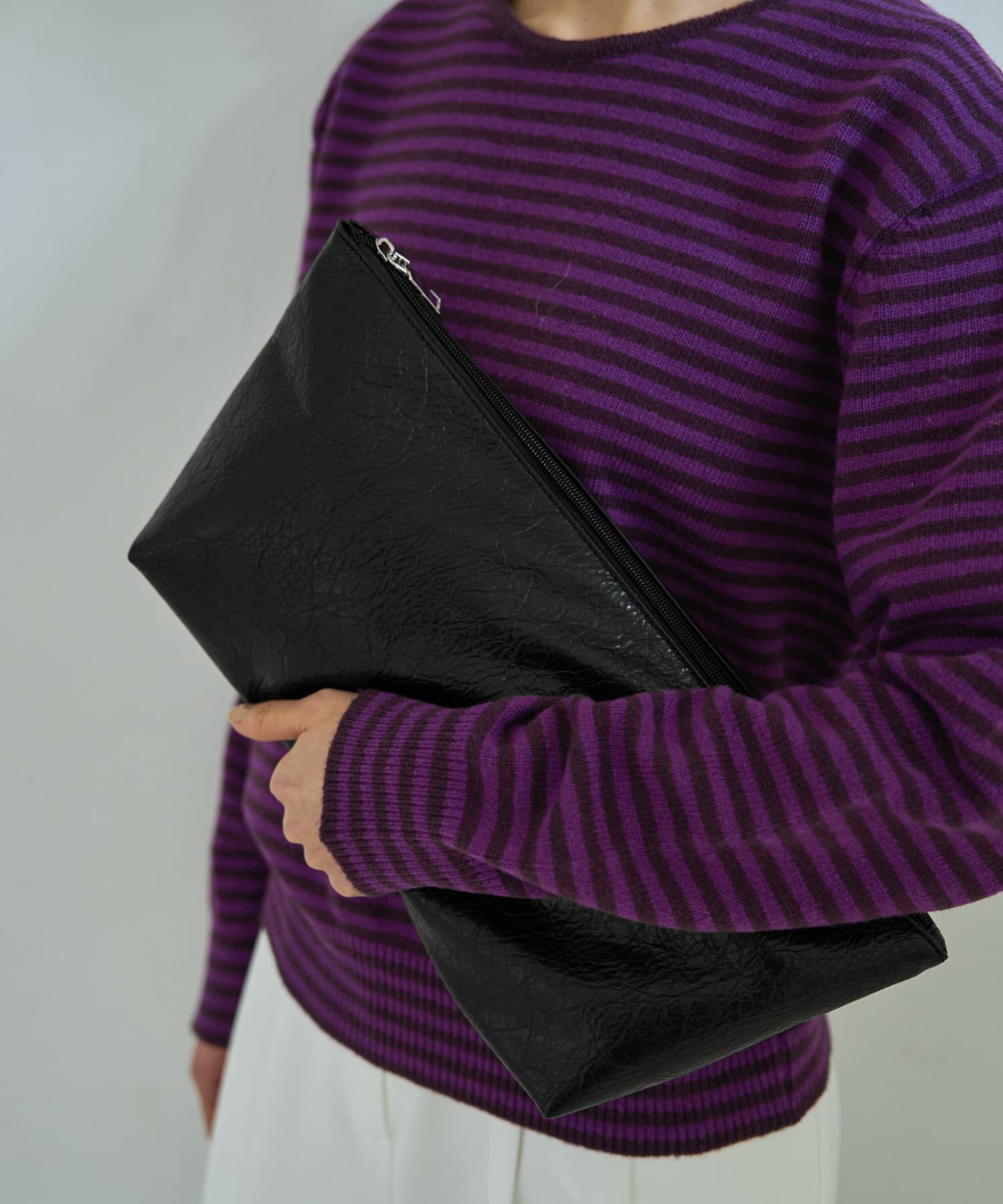 STYLE DELI「シボ加工横長フォルムトートバッグ」|トートバッグ|