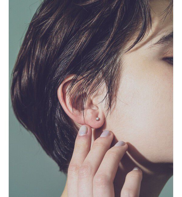 ete「K18 ダイヤモンド 0.1ct ピアス「ブライト」」|ピアス|