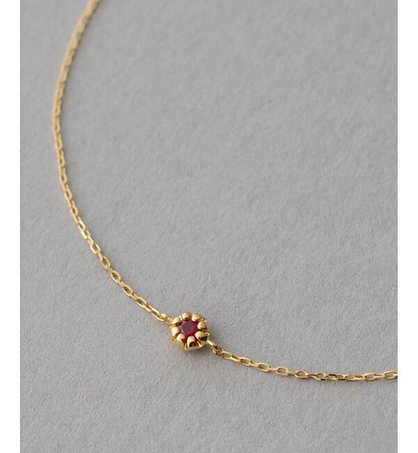 ete「K18YG フルール ブレスレット（誕生石 5・7・9月）」|ブレスレット・バングル|