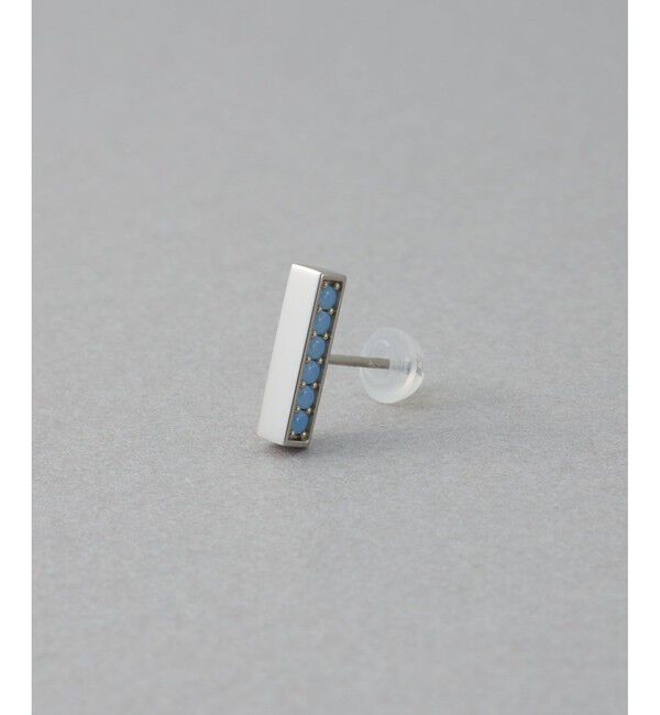 ete「[カラーリスト] ビジュー リバーシブル ピアス プラチナム」|ピアス|A