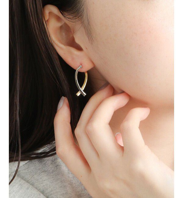 Jouete「コンビカラー サークルピアス」|ピアス|