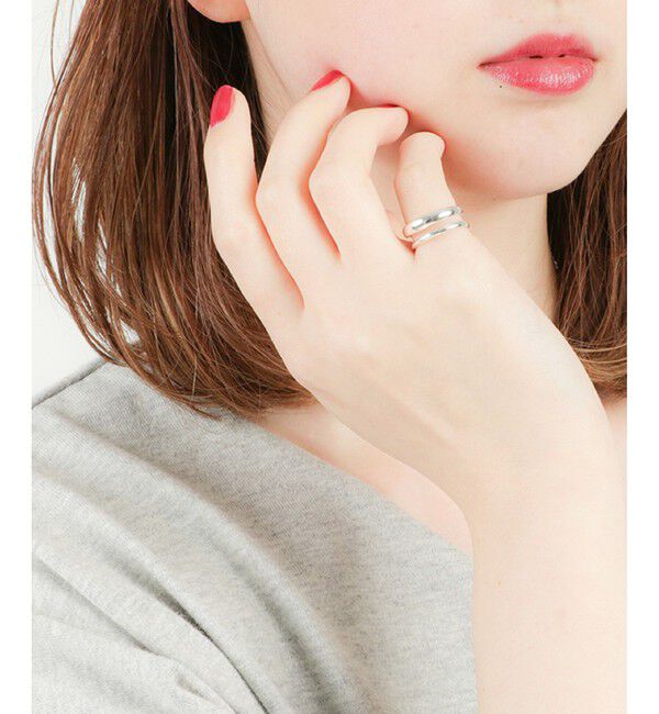 Jouete「フォークピンキー レイヤード」|リング|