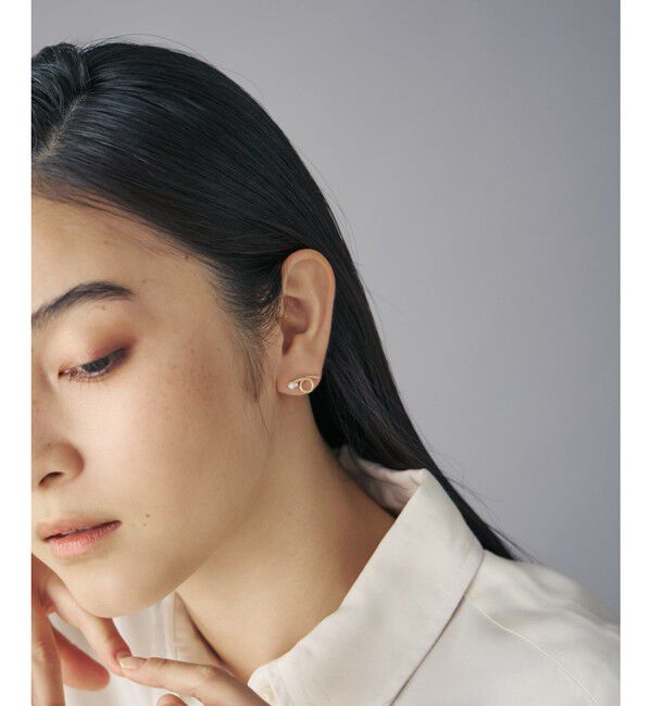 Jouete「ピアス パール&times;ジルコニア」|ピアス|