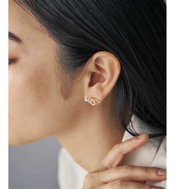 Jouete「ピアス パール&times;ジルコニア」|ピアス|