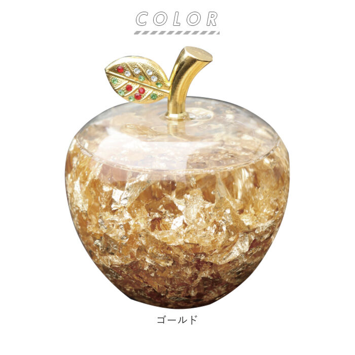 BACKYARD FAMILY「金運アップ グッズ 通販 置物 おしゃれ ゴールドアップル 金の林檎 運 アップ 平和」|その他|