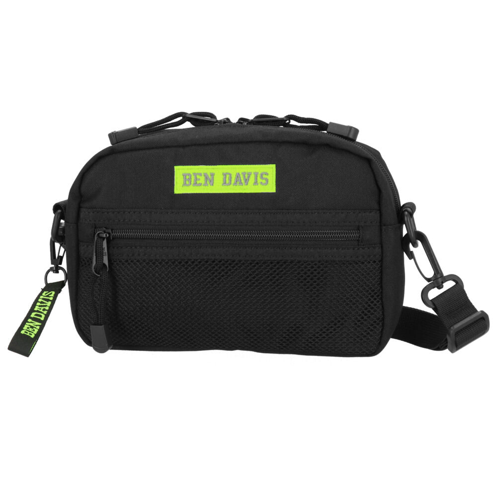 BACKYARD FAMILY「通販 ベンデイビス ショルダーバッグ メンズ レディース 斜めがけ 大人 2way ポーチ」|ショルダー・メッセンジャー|ブラック1