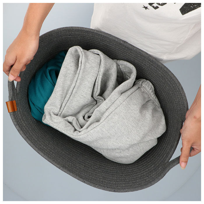 BACKYARD FAMILY「バスケット かご おしゃれ 通販 収納 シンプル ロープバスケット カゴ 無地 北欧 収納ボックス」|その他|