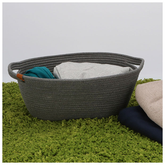 BACKYARD FAMILY「バスケット かご おしゃれ 通販 収納 シンプル ロープバスケット カゴ 無地 北欧 収納ボックス」|その他|