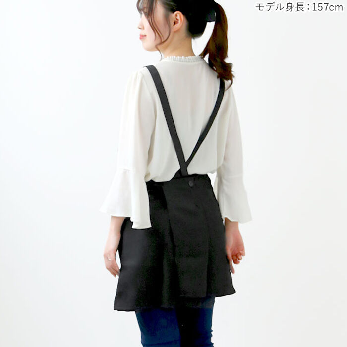 BACKYARD FAMILY「エプロン おしゃれ 通販 エプロン ナチュラル レディース 短め ショート丈 ブラック ポケット」|食器・キッチングッズ|