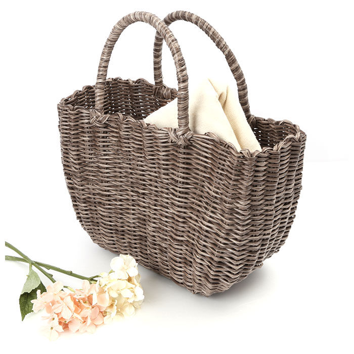 BACKYARD FAMILY「かごバッグ ビニール 通販 トート カゴバッグ ビニールバッグ レディース 浴衣 バッグ」|かごバッグ|