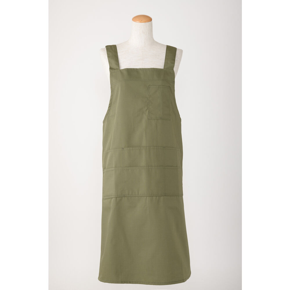 BACKYARD FAMILY「エプロン おしゃれ 通販 エプロン ナチュラル レディース メンズ 男女兼用 ワンピース ブラック」|食器・キッチングッズ|グリーン1