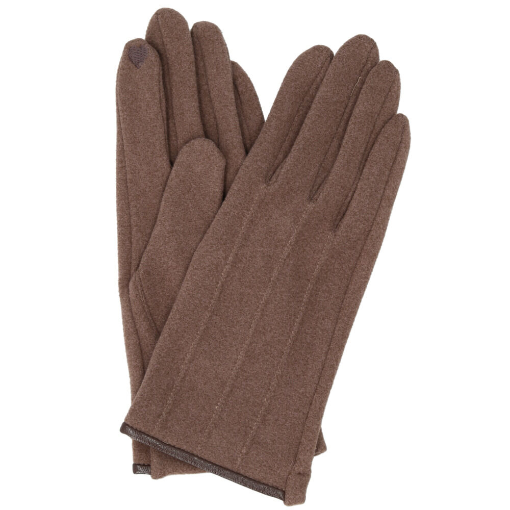 BACKYARD FAMILY「手袋 レディース スマホ対応 通販 手ぶくろ スマホ操作 スマホタッチ スーパーストレッチ手袋」|手袋|ブラウン1