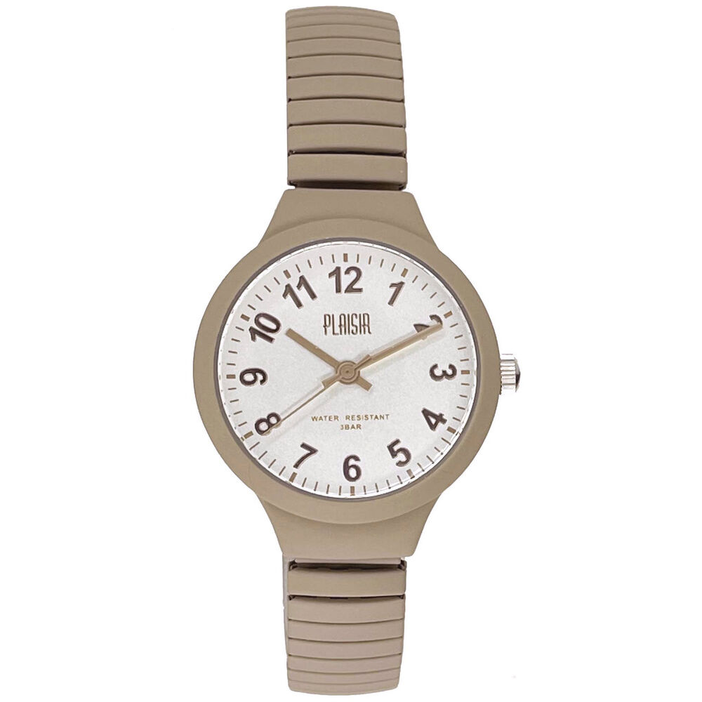 BACKYARD FAMILY「Plaisir プレジール 腕時計 レディース ジャバラ 通販 ニッケルフリー ジャバラウォッチ」|腕時計|ブラウン1