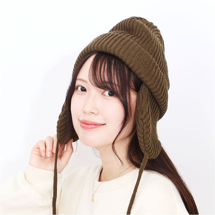 KiU「kiu 帽子 キウ K381 通販 2WAY ニットキャップ 耳当て付き帽子 ニット帽 耳あて」|ニット帽|