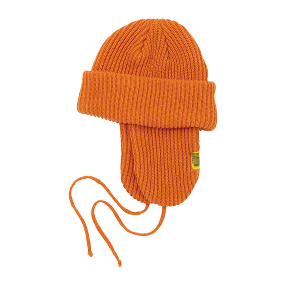 KiU「kiu 帽子 キウ K381 通販 2WAY ニットキャップ 耳当て付き帽子 ニット帽 耳あて」|ニット帽|オレンジ1