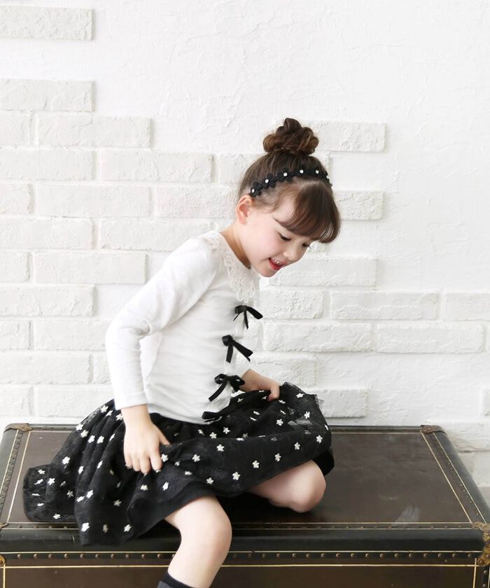 BACKYARD FAMILY「女の子 キッズ 長袖 Tシャツ 通販 ロンT 73012402 長袖Tシャツ カットソー リボン」|その他|