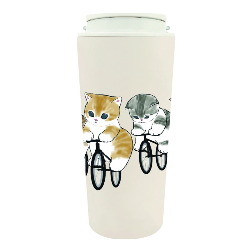 BACKYARD FAMILY「タンブラー 水筒 430ml 通販 mofusando モフサンド ステンレスボトル 持ち運び」|食器・キッチングッズ|ホワイト2