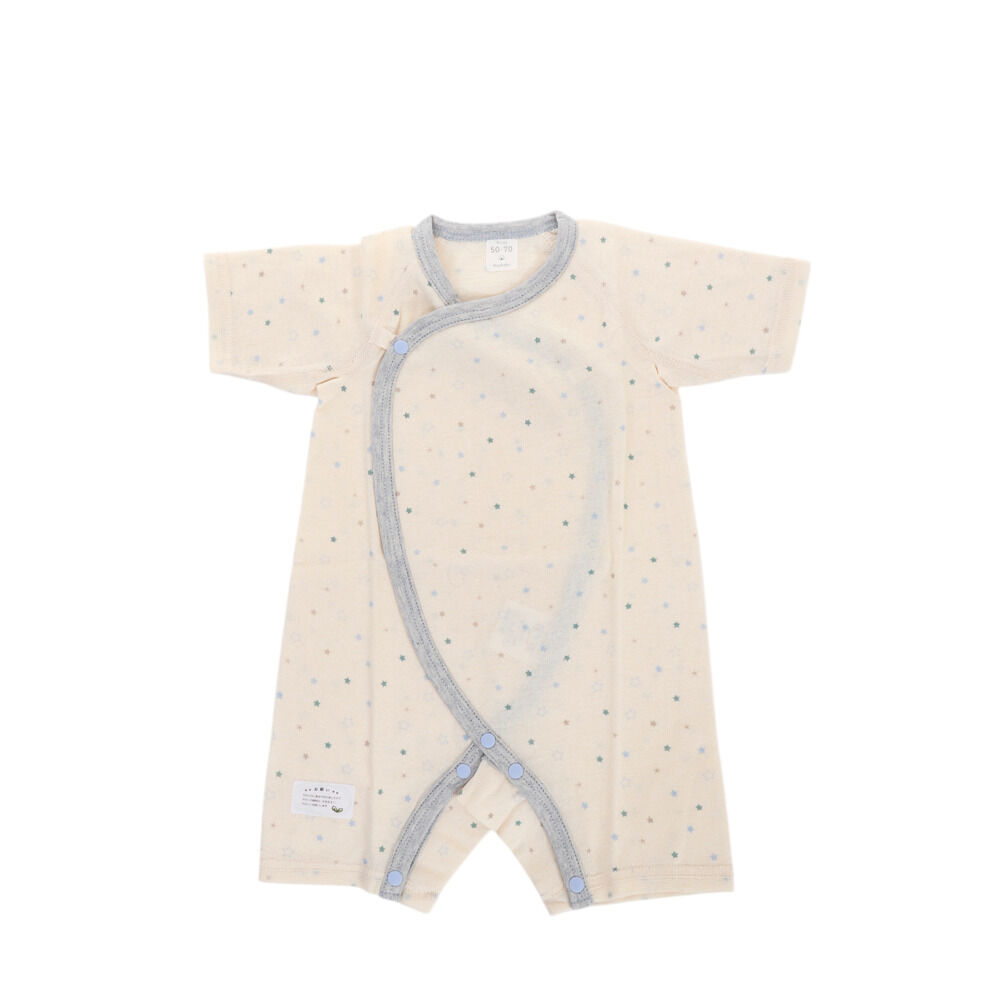 BACKYARD FAMILY「育児工房 オーガニック コンビオール ベビー 通販 日本製 コンビ肌着 肌着 綿 コットン」|その他ベビーウェア|ブルー1