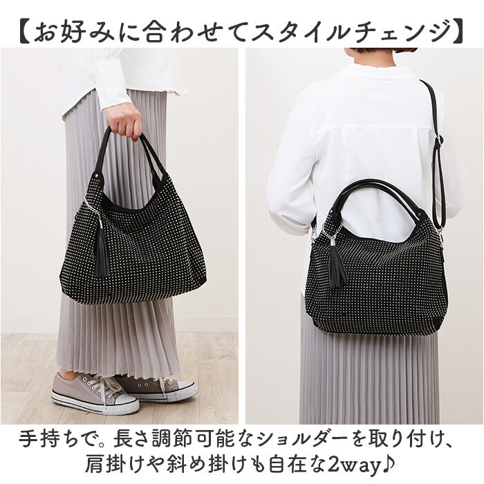 BACKYARD FAMILY「トートバッグ レディース 通販 手提げバッグ ショルダーバッグ 2WAY 肩掛け タッセルチャーム」|トートバッグ|