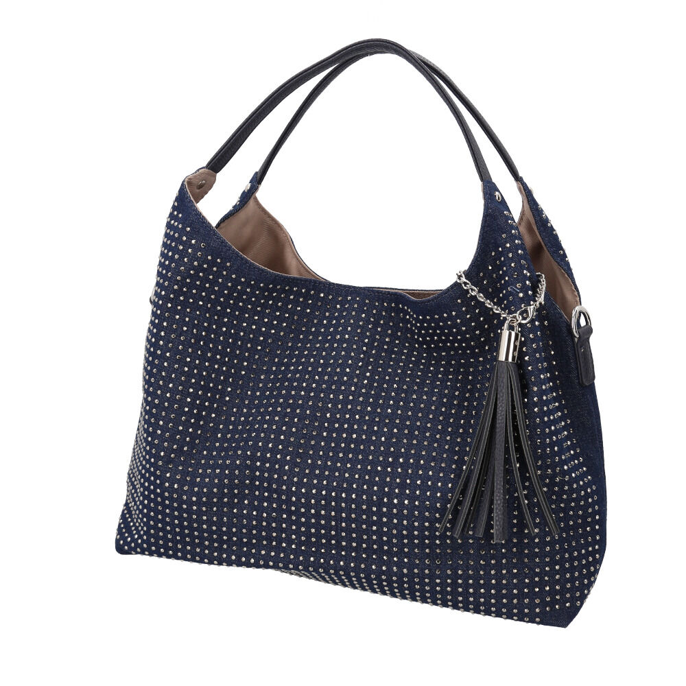 BACKYARD FAMILY「トートバッグ レディース 通販 手提げバッグ ショルダーバッグ 2WAY 肩掛け タッセルチャーム」|トートバッグ|ブルー1