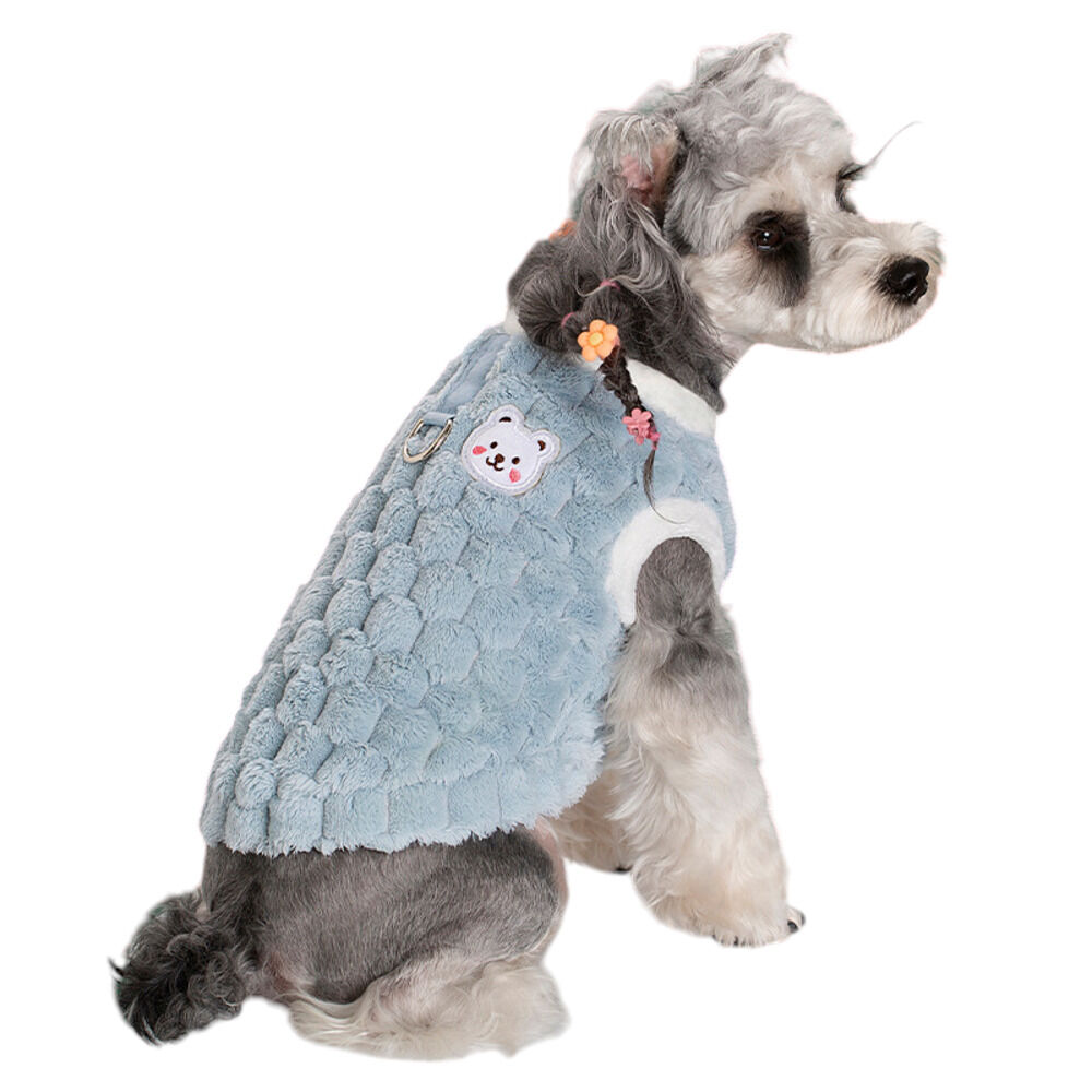 BACKYARD FAMILY「ペット ドッグウェア ハーネス 通販 犬服 犬の服 防寒着 ハーネスウェア ベスト 部屋着」|その他|ブルー1