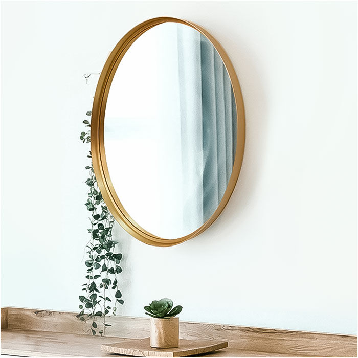 BACKYARD FAMILY「おしゃれ 丸 壁掛け 鏡 LL 通販 ミラー ウォールミラー 壁掛けミラー 壁掛け鏡 洗面鏡 丸型」|その他|