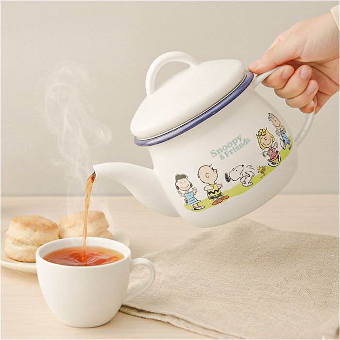 BACKYARD FAMILY「ティーポット 日本製 通販 豊琺瑯 SNJ-2406 ホーローティーポット 茶こし付 ティポット」|食器・キッチングッズ|