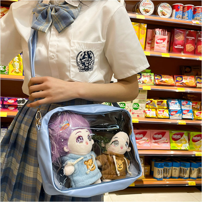 BACKYARD FAMILY「痛バッグ ショルダーバッグ 推し活 大容量 通販 痛バ 推し活バッグ 痛ショルダー ビニールバッグ」|ショルダー・メッセンジャー|