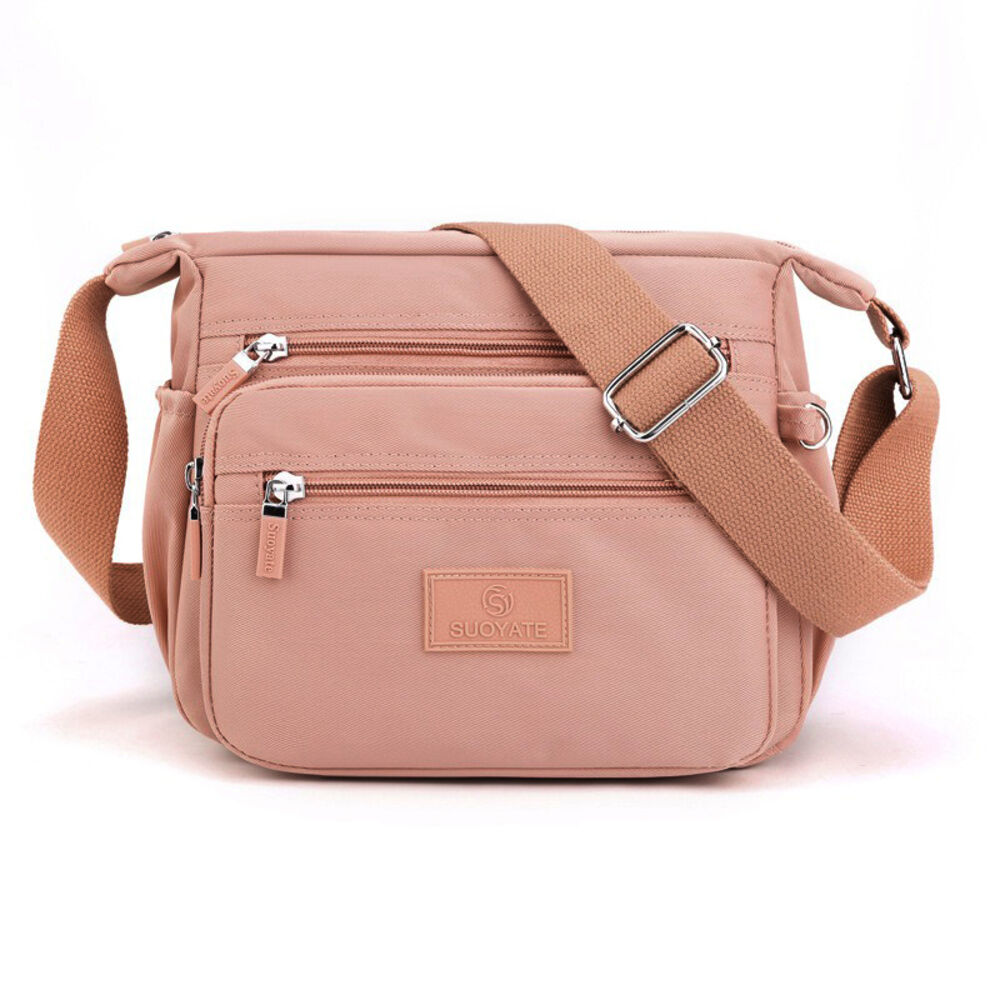 BACKYARD FAMILY「ショルダーバッグ レディース 通販 おしゃれ ナイロン 生地 斜めがけ 軽量 シンプル 無地」|ショルダー・メッセンジャー|ピンク1