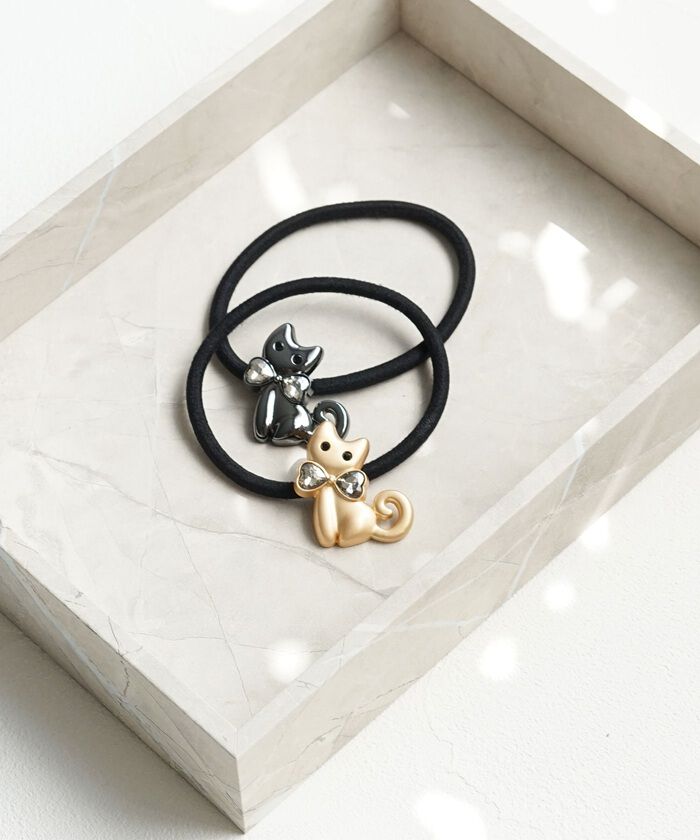 BACKYARD FAMILY「Rora ヘアゴム キッズ 通販 ミャウ 髪ゴム 髪飾り 髪どめ 髪留め ヘアアクセサリー 子供」|その他|