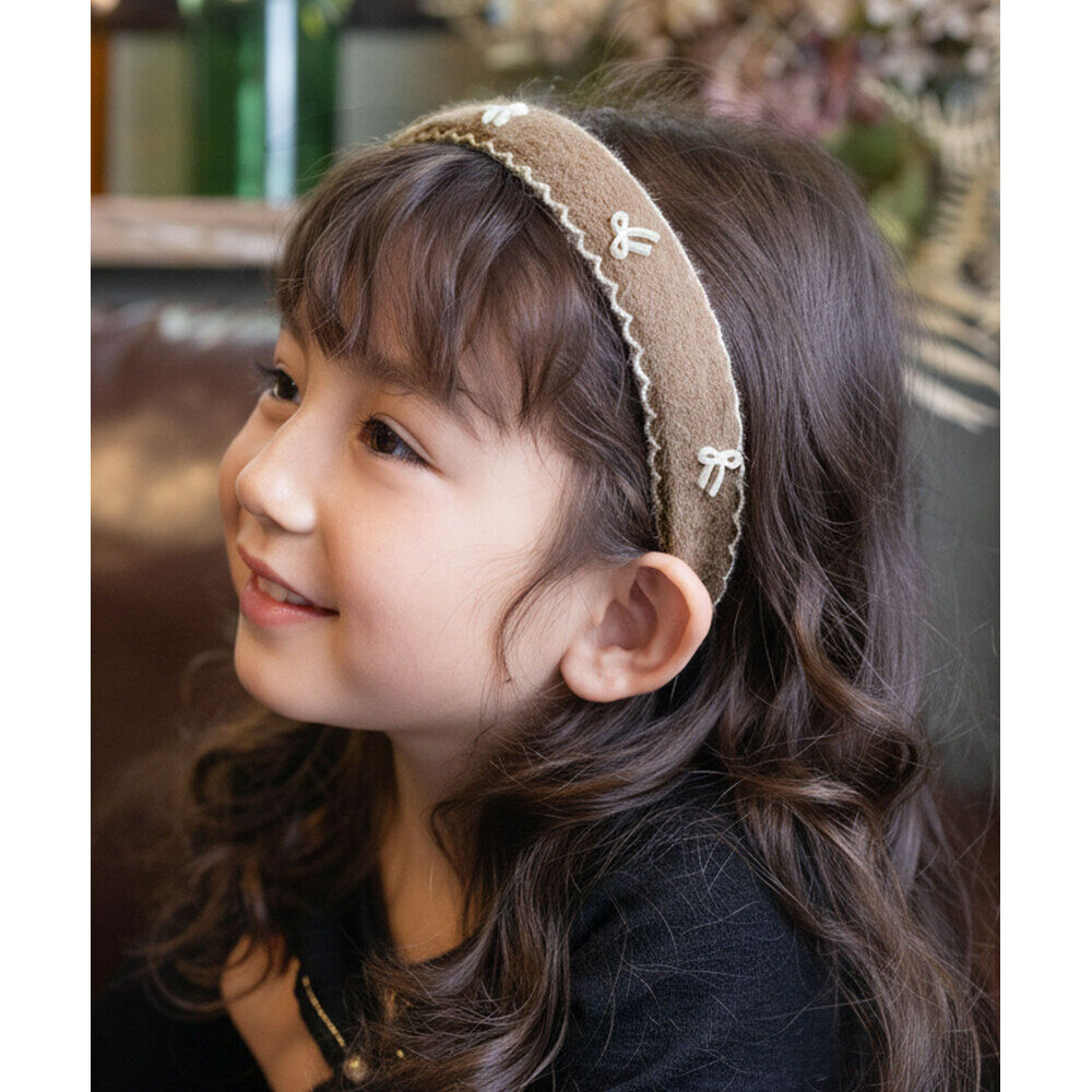 BACKYARD FAMILY「Rora カチューシャ キッズ 通販 ロリス リボン 髪飾り 髪留め 髪どめ ヘアアクセサリー」|その他|ベージュ1