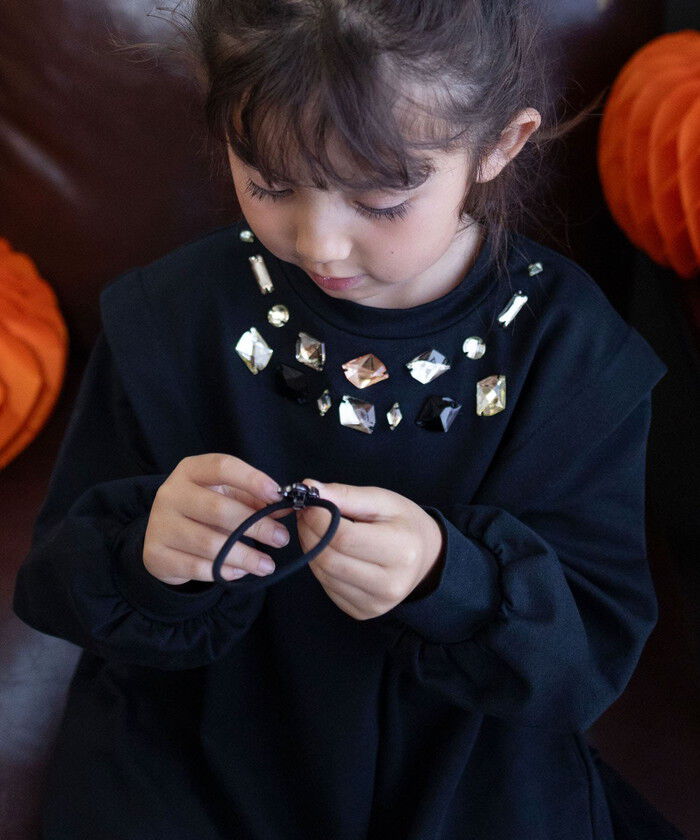 BACKYARD FAMILY「Rora ワンピース 通販 ダリア ストーンワンピース 子供服 キッズワンピース 長袖 カジュアル」|その他|