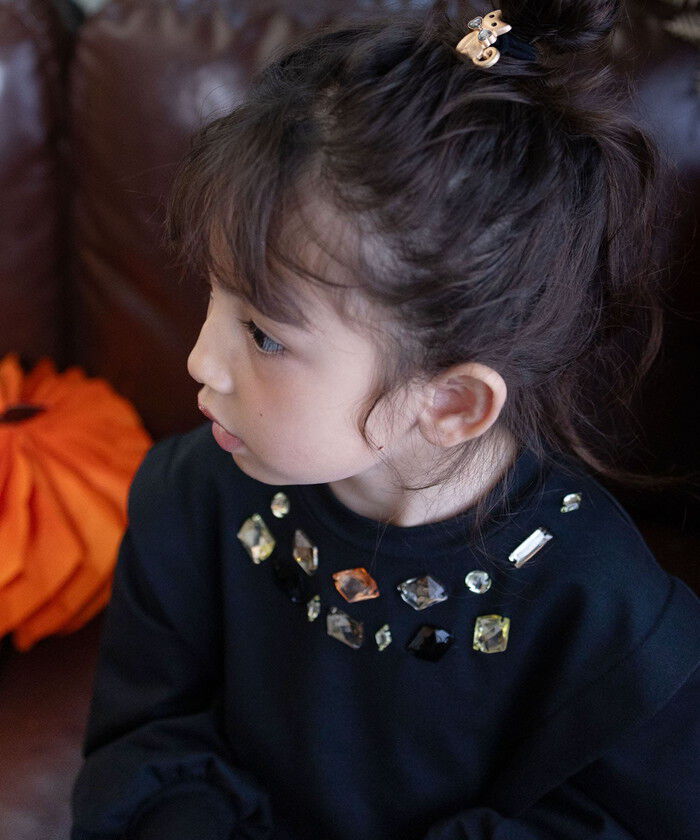 BACKYARD FAMILY「Rora ワンピース 通販 ダリア ストーンワンピース 子供服 キッズワンピース 長袖 カジュアル」|その他|