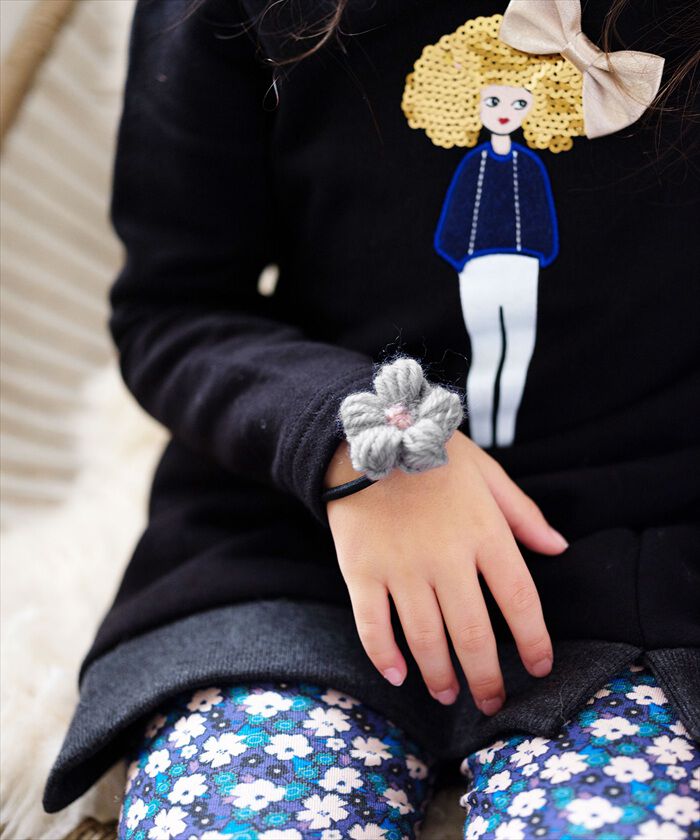 BACKYARD FAMILY「Rora ヘアゴム キッズ 通販 ブルーム ニット 髪ゴム 髪飾り 髪どめ 髪留め」|その他|