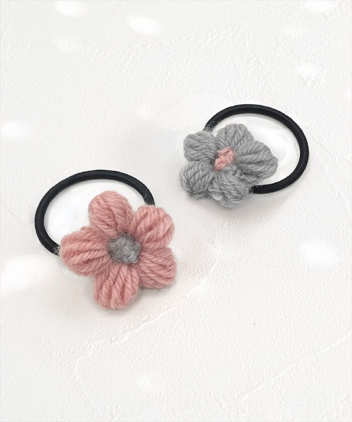 BACKYARD FAMILY「Rora ヘアゴム キッズ 通販 ブルーム ニット 髪ゴム 髪飾り 髪どめ 髪留め」|その他|
