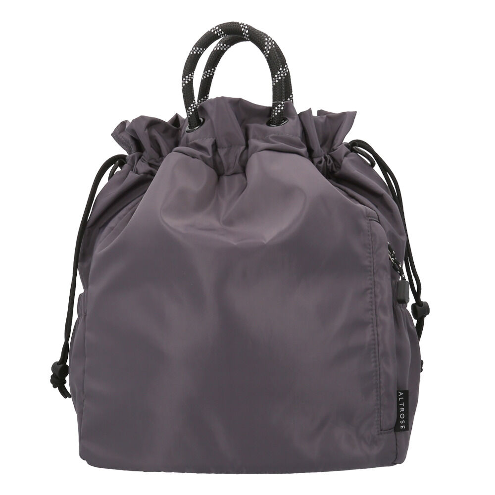 BACKYARD FAMILY「altrose アルトローズ ショルダー リュック 巾着 通販 ショルダーバッグ 巾着ショルダー」|ショルダー・メッセンジャー|グレー1