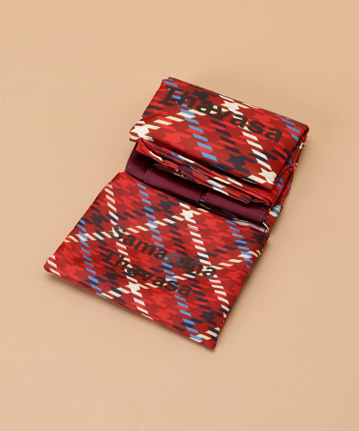 Samantha Thavasa「チェック柄エコバッグ 大サイズ」|その他|