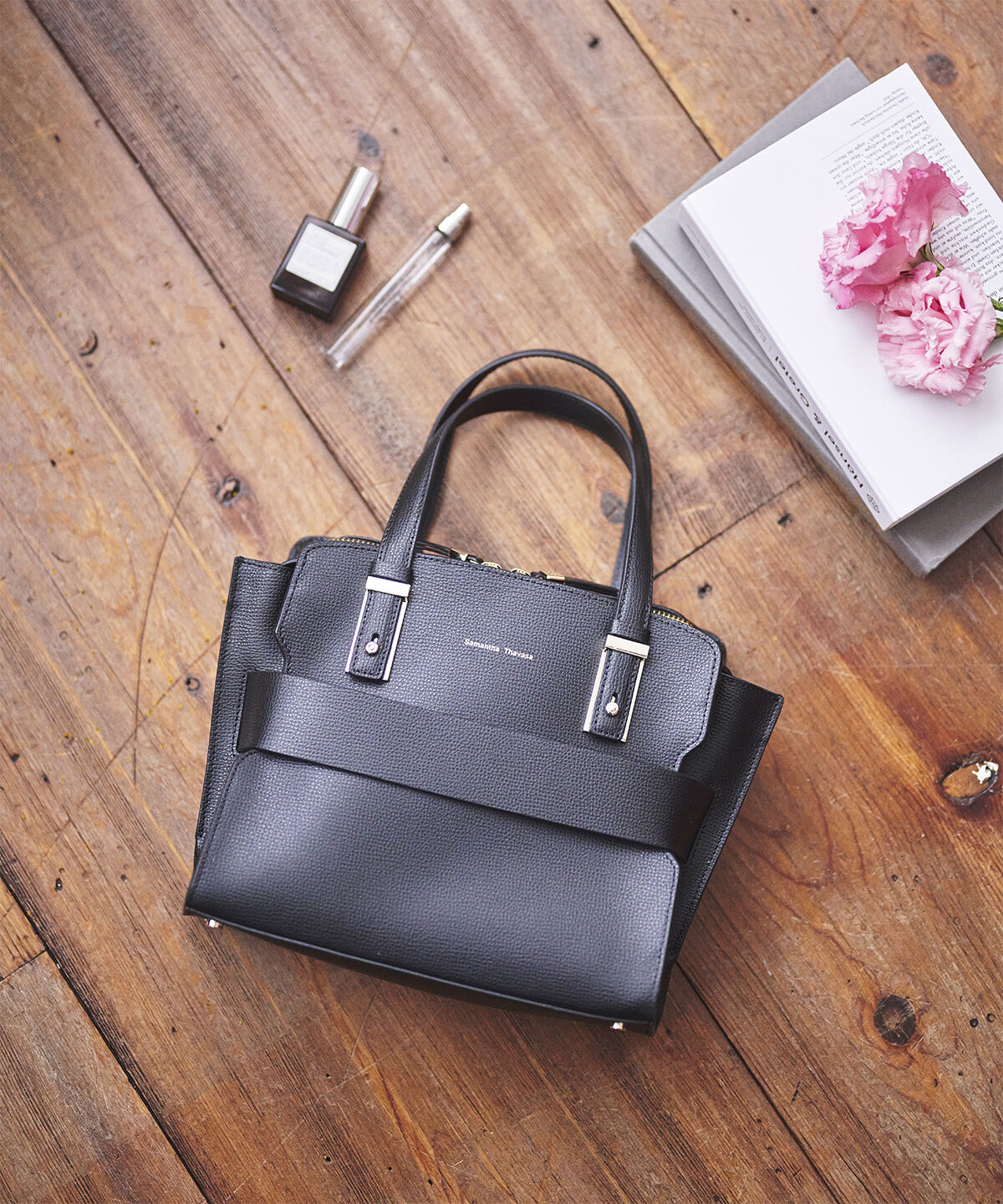 Samantha Thavasa「フロントベルトデザイン ハンドバッグ」|ハンドバッグ|