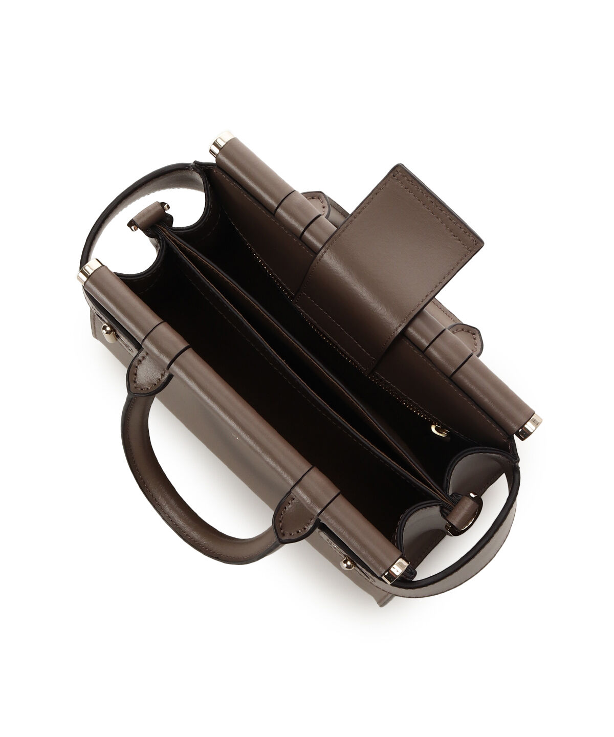 Samantha Thavasa「ゴールド金具スプリットレザーハンドバッグ」|ハンドバッグ|