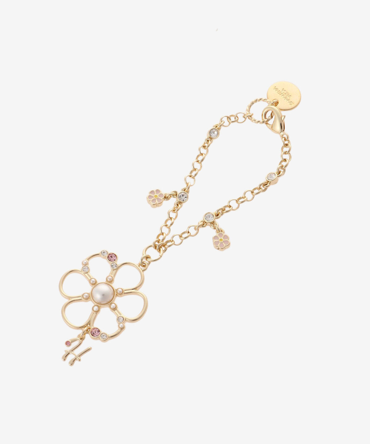 Samantha Vega「フラワービジューイニシャルチャーム(H)」|チャーム・キーホルダー|ゴールド