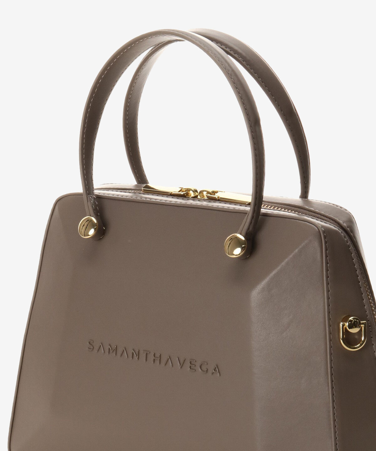 Samantha Vega「スクエアストーントートバッグ」|ハンドバッグ|