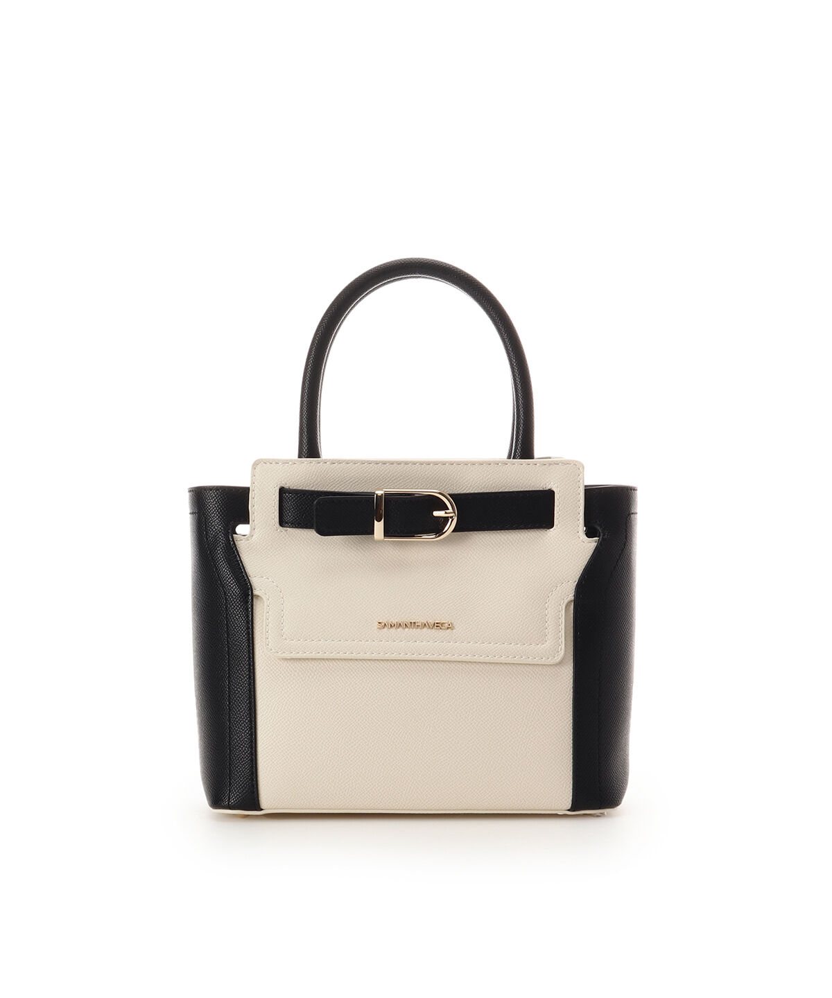 Samantha Vega「フロントバックルハンドバッグ」|ハンドバッグ|ホワイト