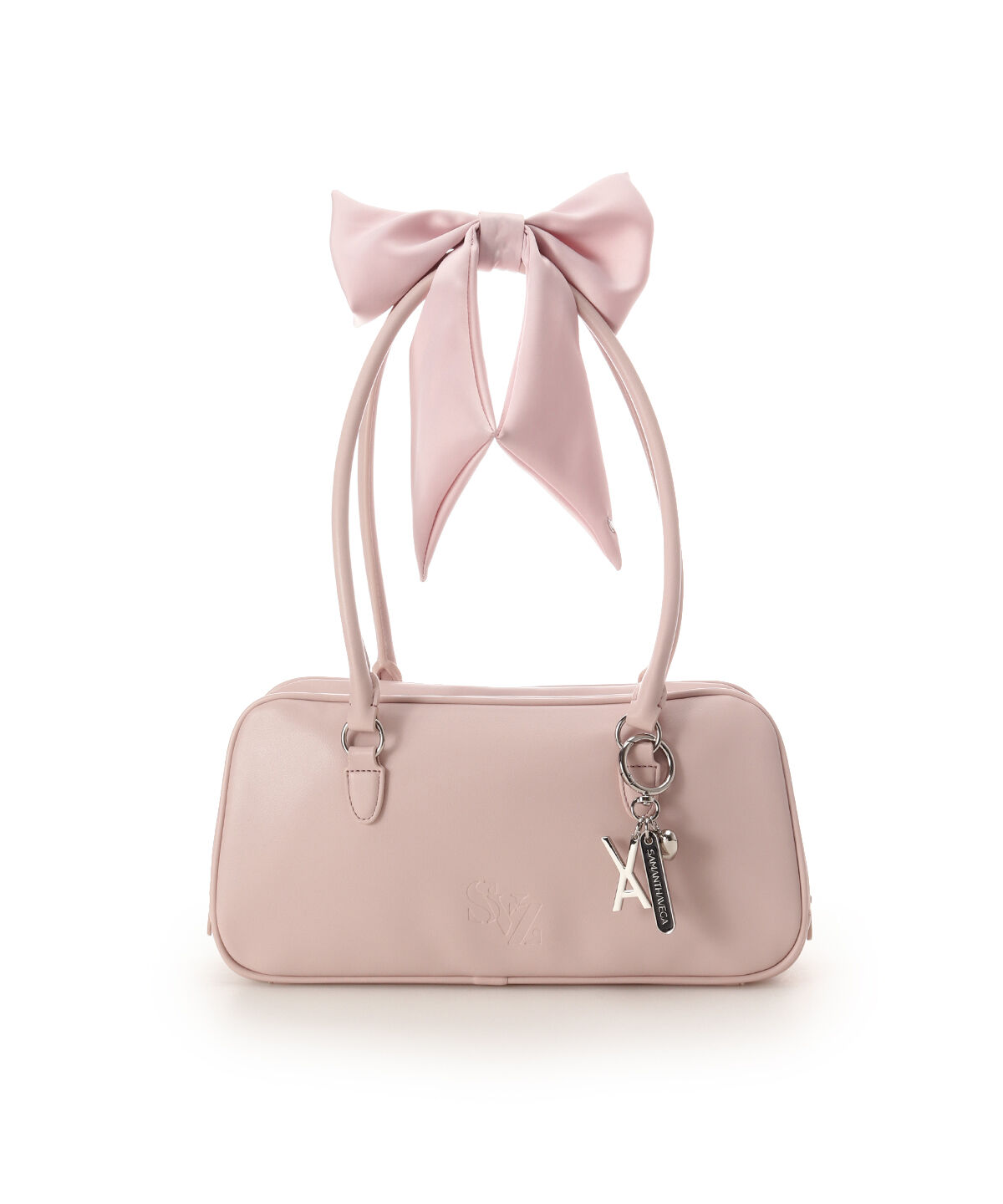 Samantha Vega「SAMANTHAVEGA&times;｢VARZAR(ﾊﾞｻﾞｰﾙ)｣ｺﾗﾎﾞｺﾚｸｼｮﾝ ﾜｲﾄﾞﾎﾞｽ  」|ハンドバッグ|ピンク