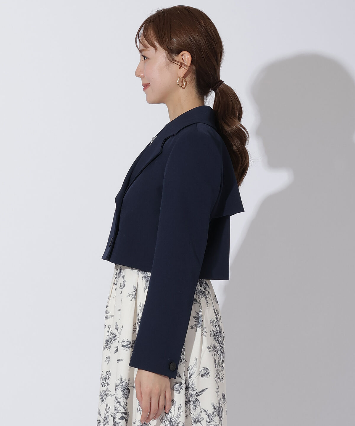 アンドクチュール「ダブルクロスショートトレンチ」|トレンチコート|