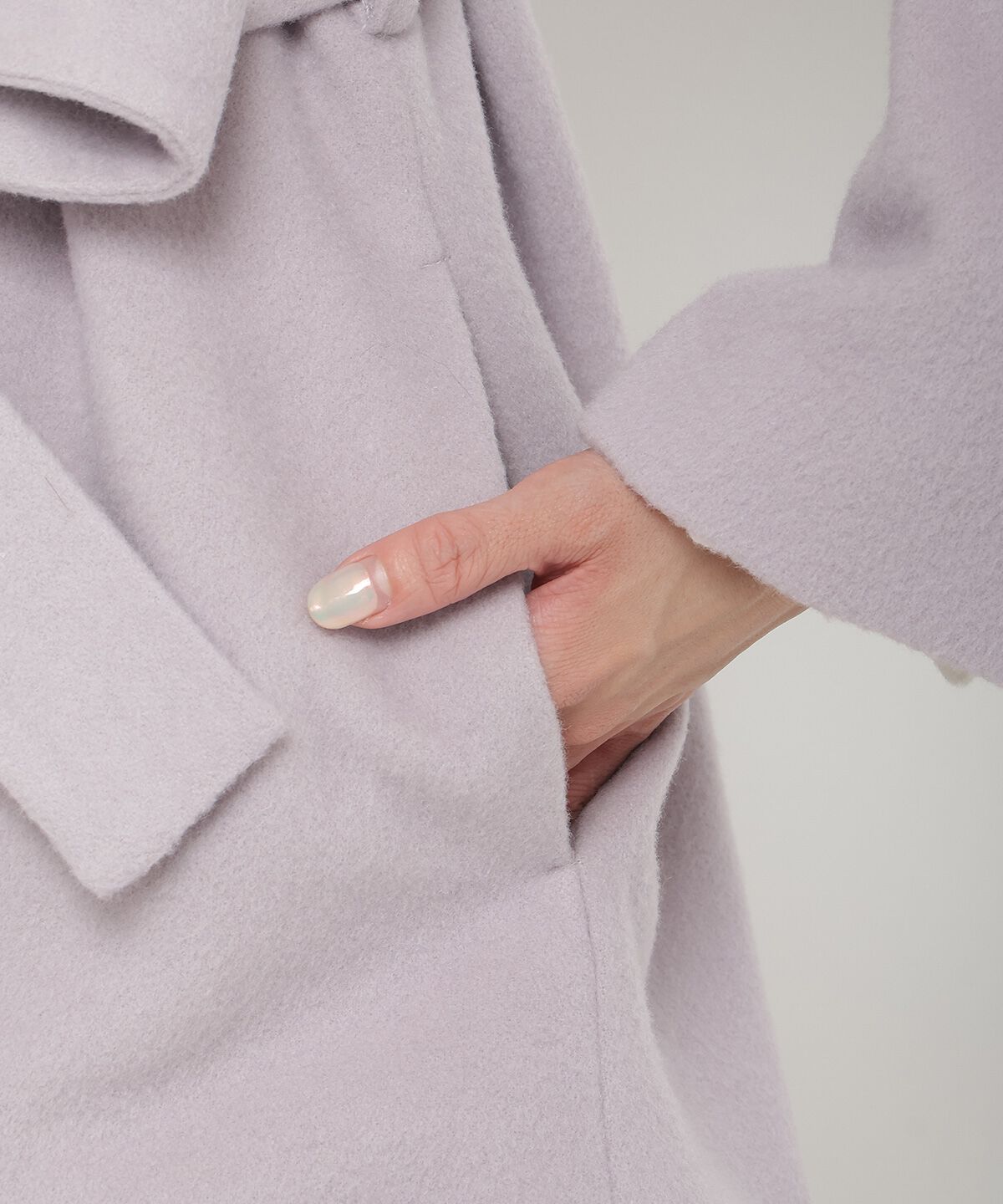 アンドクチュール「ウールビーバーショールカラーショートコート」|ダウン|